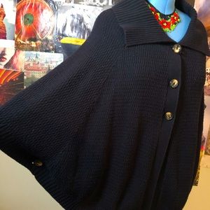 Croft & Barrow Cardigan Dolman Sleeve Batwing Med
